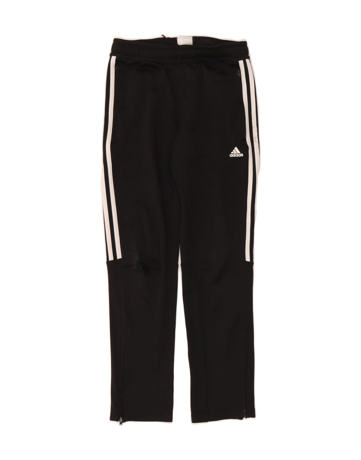 ADIDAS Boys Tracksuit Trousers 11-12 Years Black Polyester Vintage Adidas and Second-Hand Adidas from Messina Hembry 