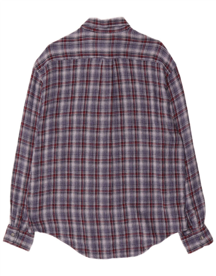 Calvin Klein Jeans Mens Flannel Shirt Large Blue Check