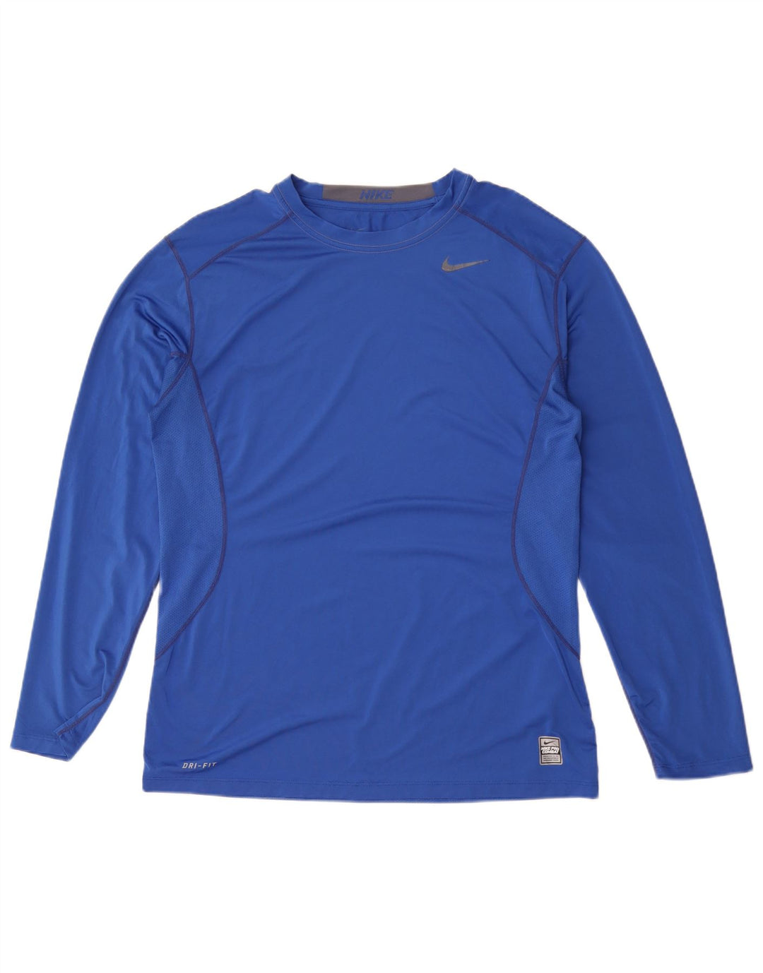 Męska koszulka Nike Dri Fit z długim rękawem, duży, niebieski poliester
