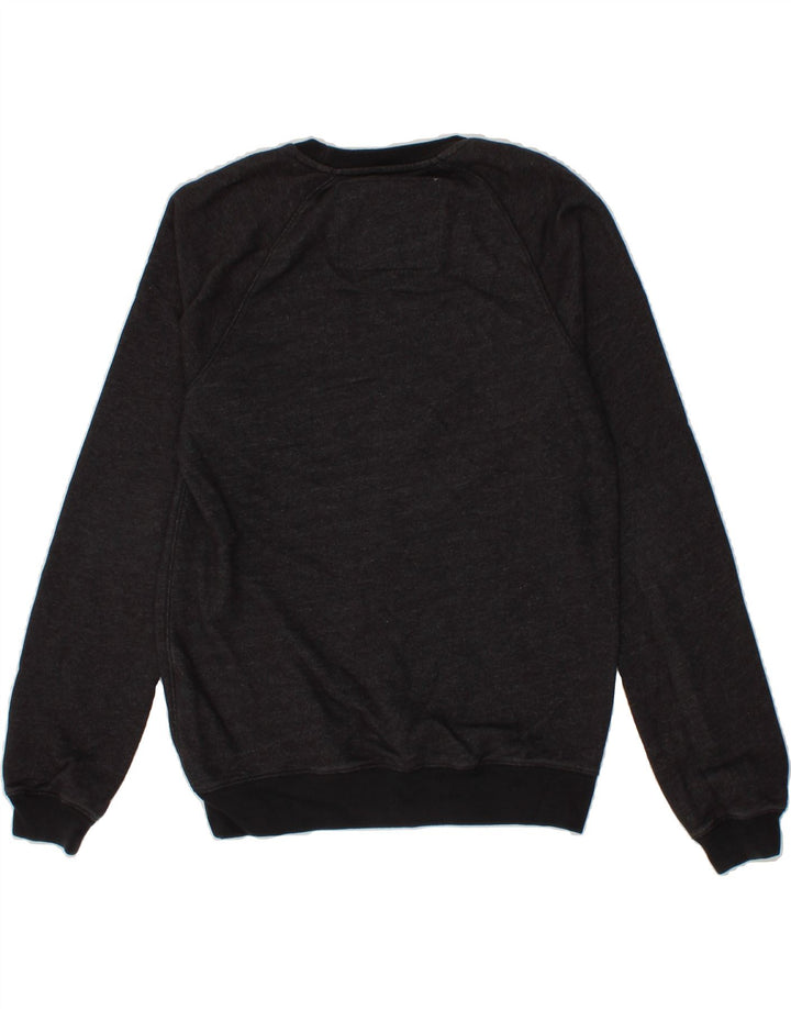JACK WILLS Mens Graphic Sweatshirt Jumper Medium Black Cotton Vintage Jack Wills and Second-Hand Jack Wills from Messina Hembry 