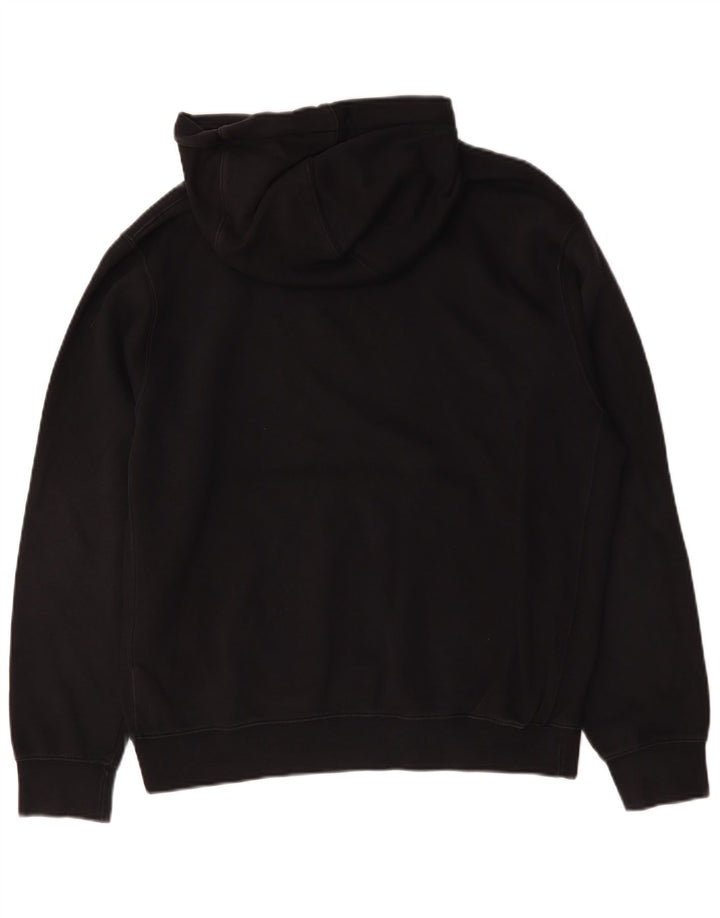Nike Mens Graphic Hoodie Jumper Medium Black Cotton