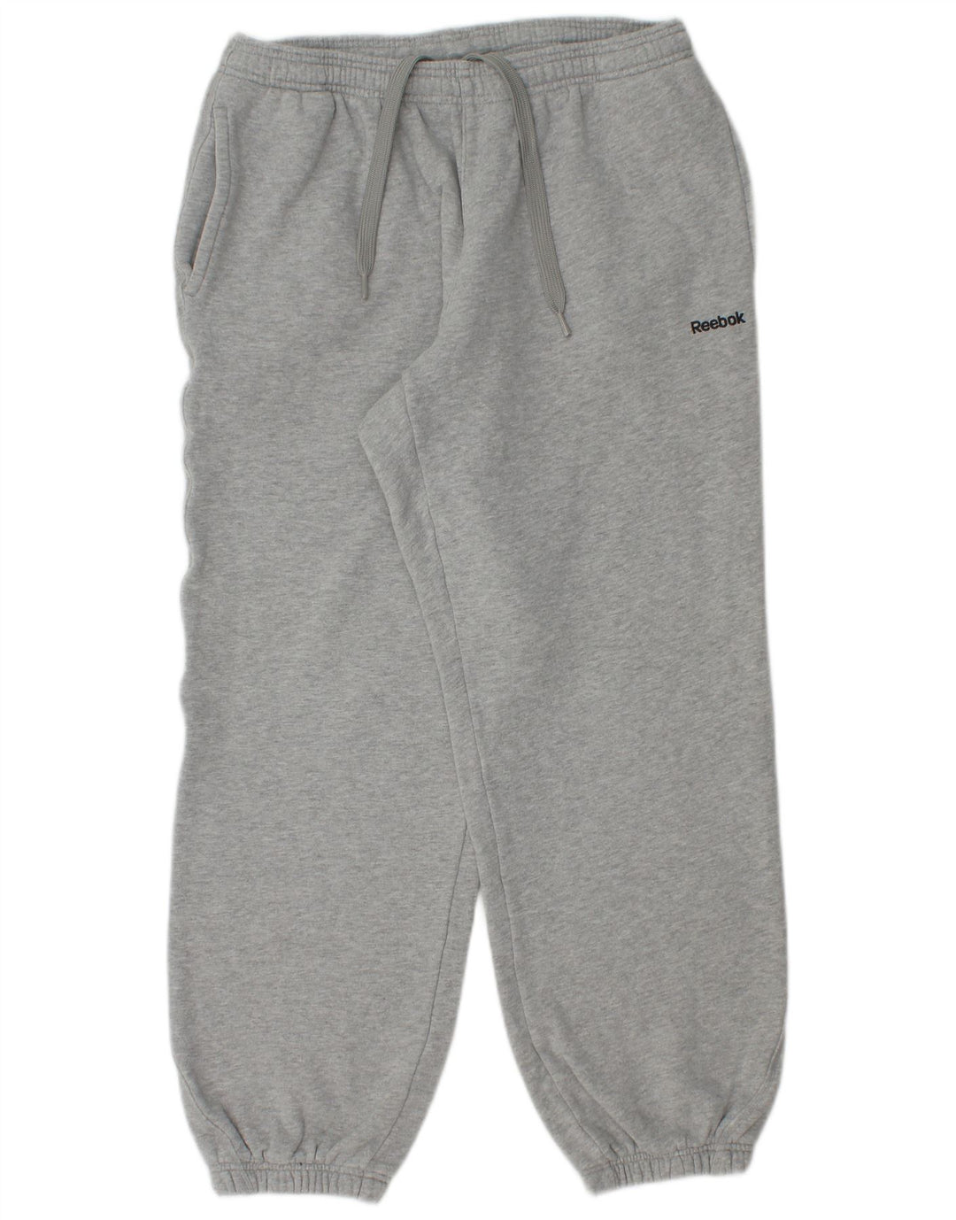 Reebok Mens Tracksuit Trousers Joggers Medium  Grey Flecked Cotton