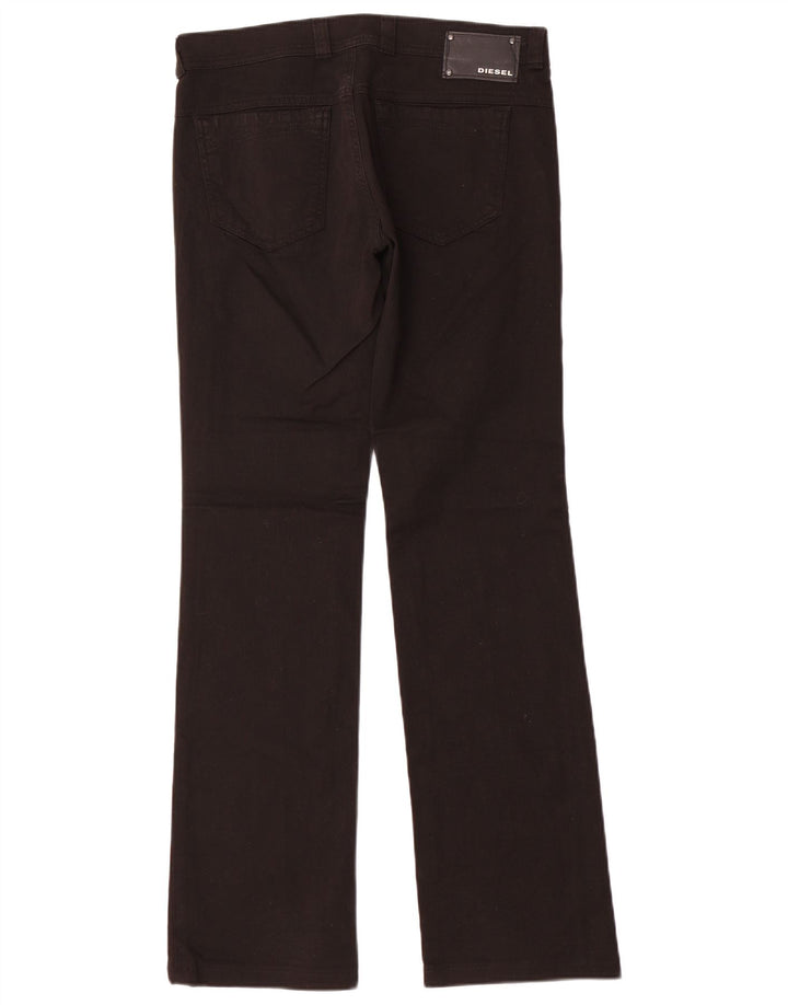 Diesel Womens Straight Jeans W29 L32 Black Cotton
