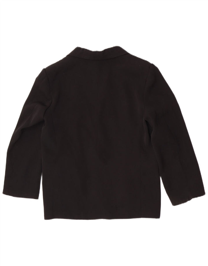 Jaqueta blazer vintage masculina com 3 botões 11-12 anos preta