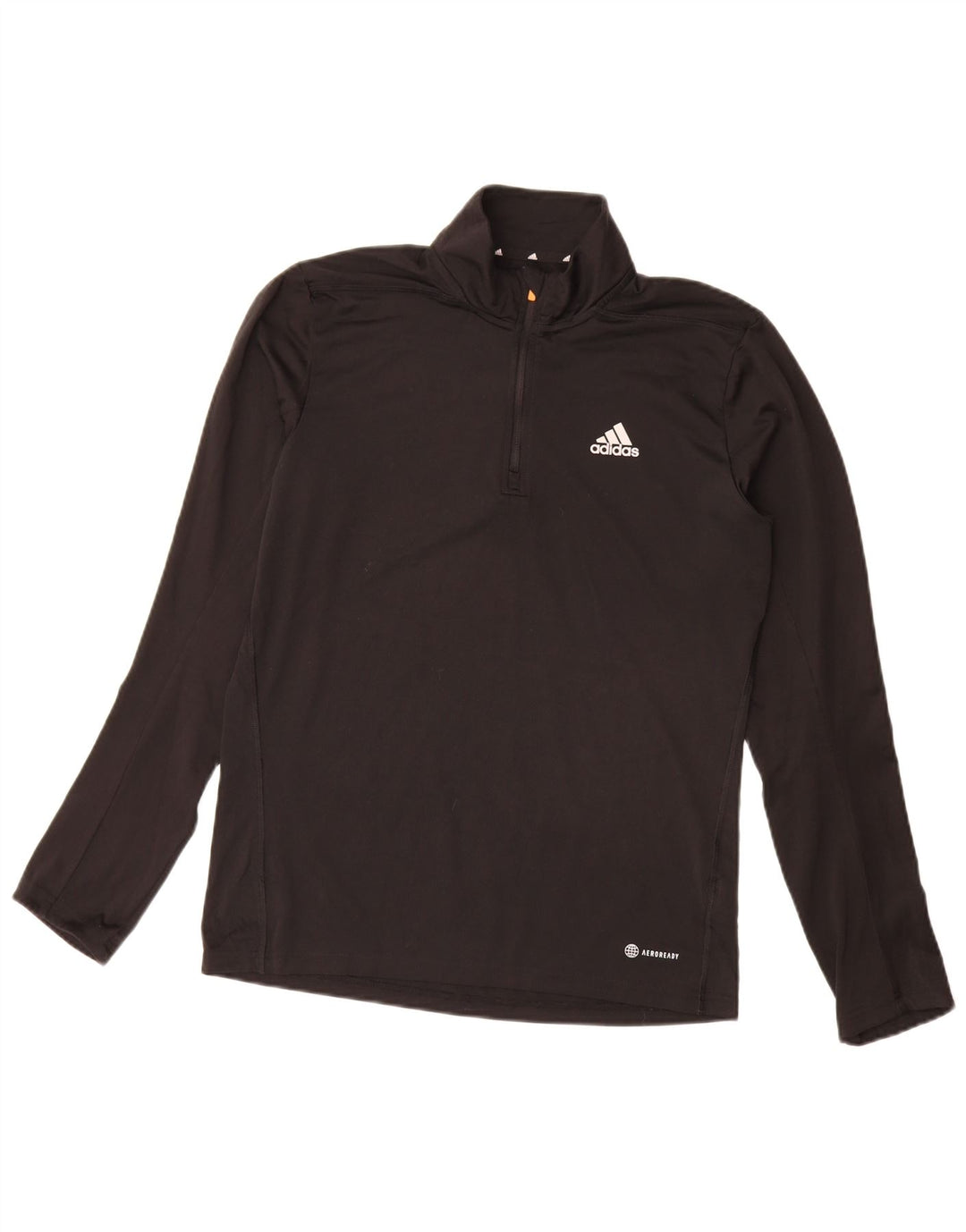Adidas Uomo Aeroready Zip Neck Pullover Tuta Top Small Poliestere Nero
