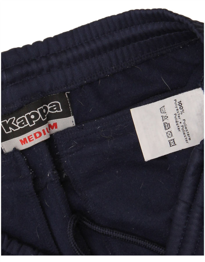 Kappa Mens Tracksuit Trousers Medium Navy Blue Polyester