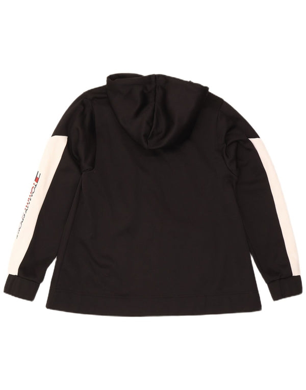 Pulover Tommy Hilfiger pentru femei, cu fermoar, UK 14 Medium Black Colorblock