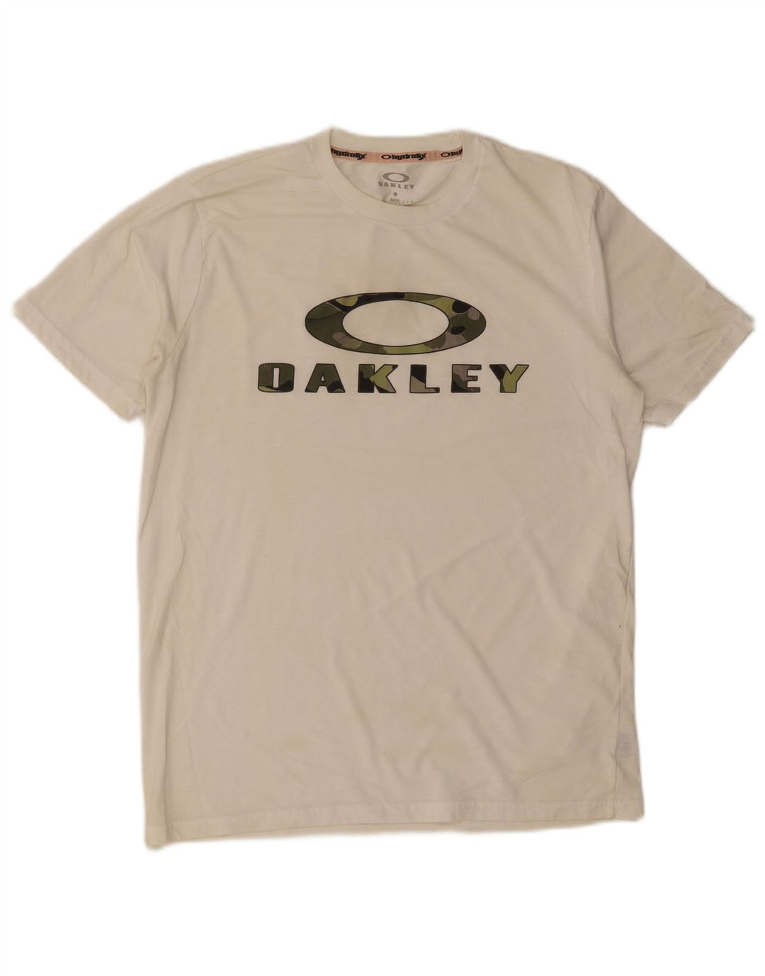 Oakley Mens Regular Fit Graphic T-Shirt Top Medium White