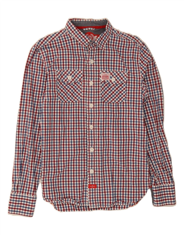 SUPERDRY Mens Shirt Medium Multicoloured Check Cotton Vintage Superdry and Second-Hand Superdry from Messina Hembry 