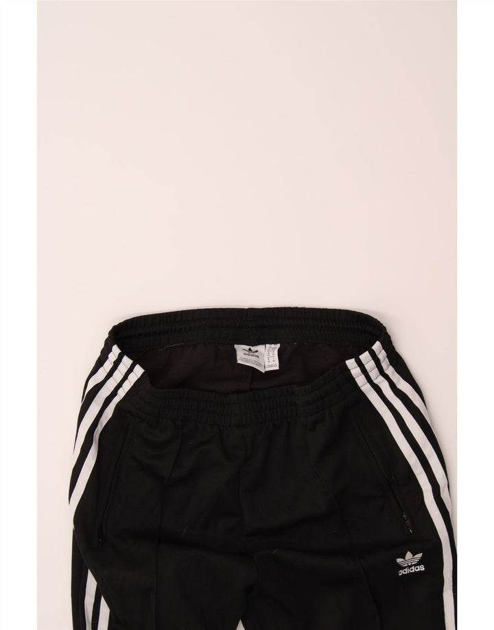 ADIDAS Womens Tracksuit Trousers UK 10 Small  Black Polyester Vintage Adidas and Second-Hand Adidas from Messina Hembry 