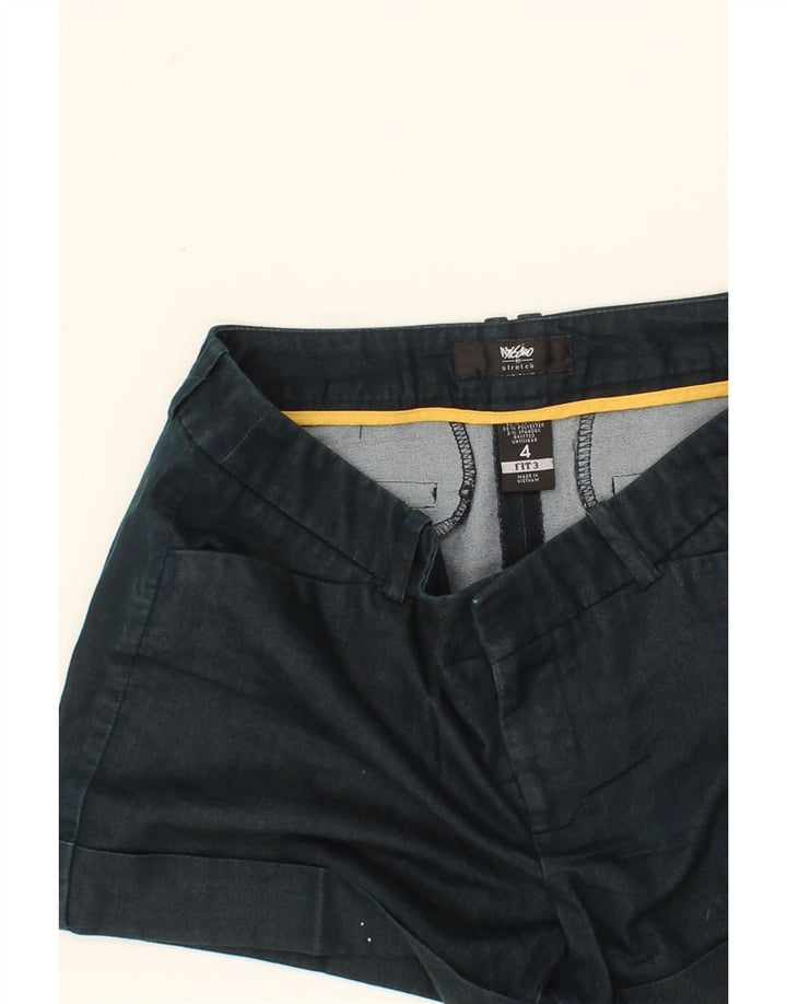 MOSSIMO Womens Casual Shorts US 4 Small W24 Navy Blue Cotton Vintage Mossimo and Second-Hand Mossimo from Messina Hembry 