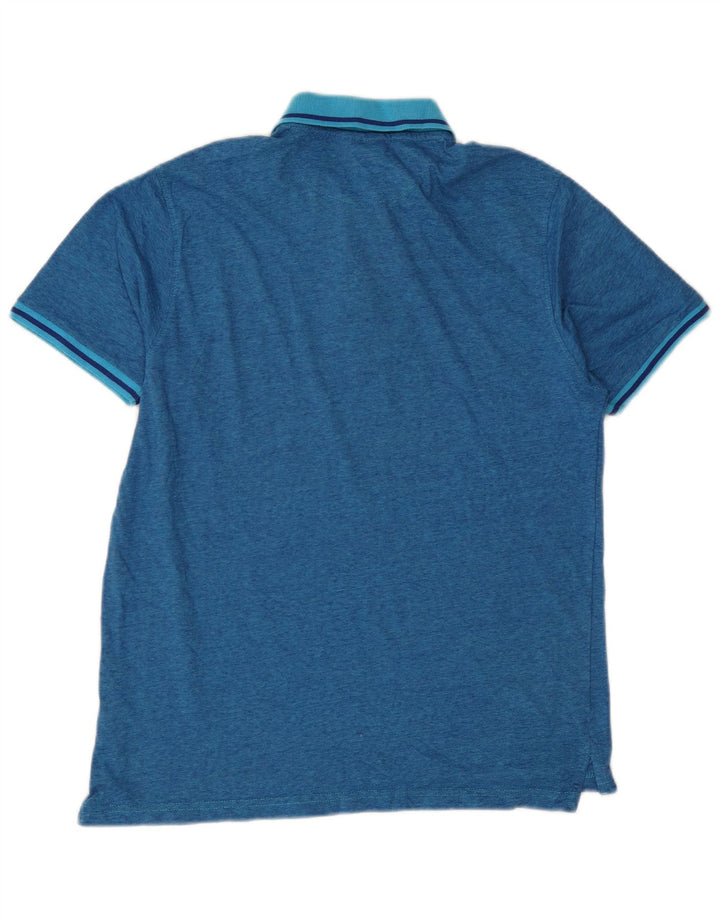 Pierre Cardin Mens Regular Fit Polo Shirt Medium Blue Cotton