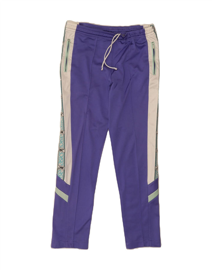 ASICS Mens Graphic Tracksuit Trousers IT 48 Medium  Purple Colourblock Vintage Asics and Second-Hand Asics from Messina Hembry 