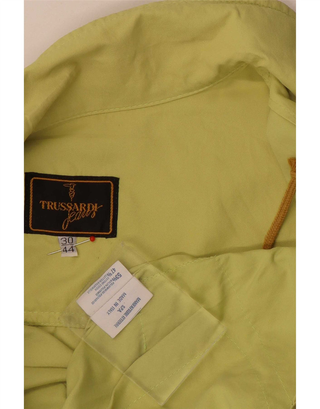 Trussardi Jeans Übergroße Bomberjacke für Damen IT 44 Mittelgrünes Polyamid