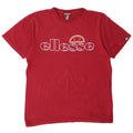 ELLESSE T-shirt grafica da uomo Top rosso medio in cotone