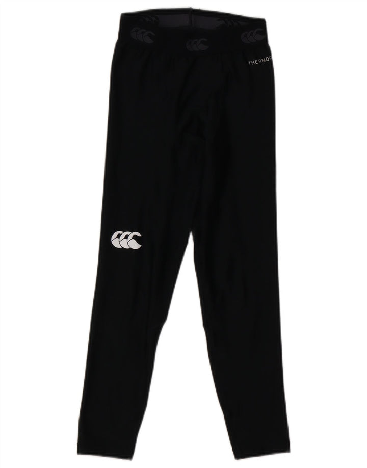 Canterbury Girls Graphic Leggings 7-8 Years Small  Black Polyester