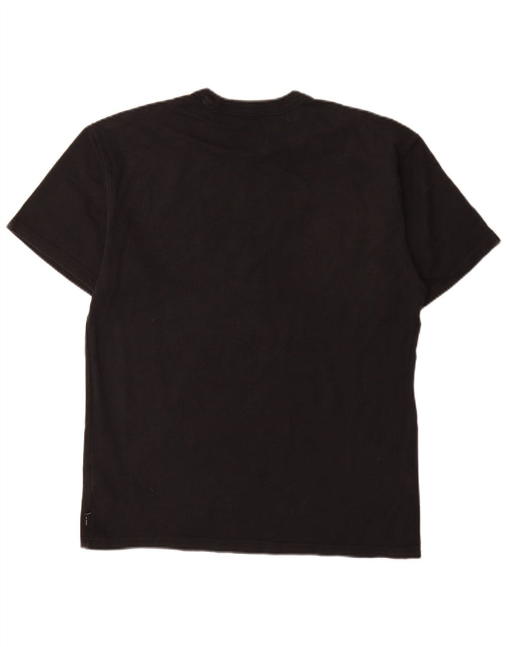 Nike Mens T-Shirt Top Medium Black Cotton