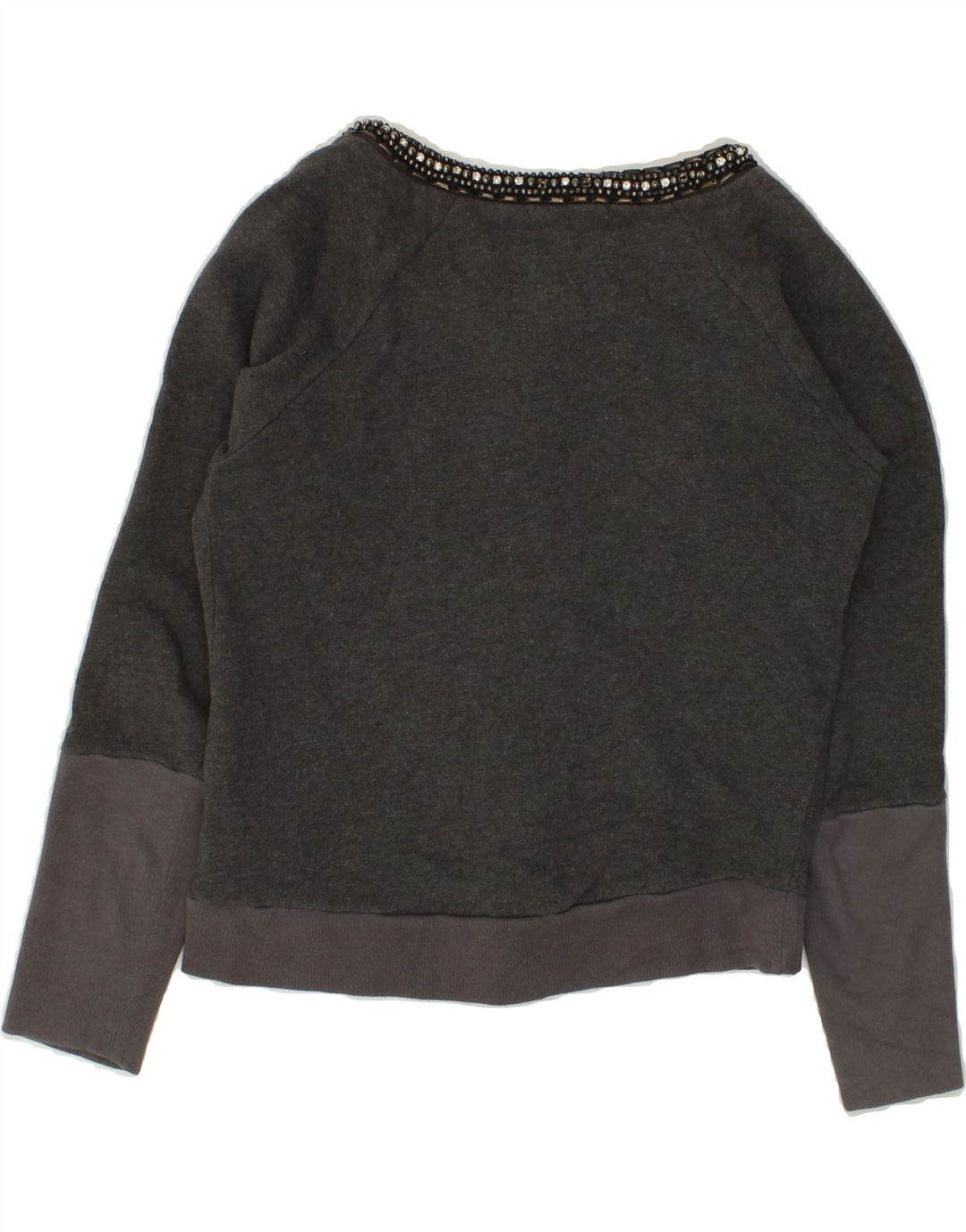 MASSIMO REBECCHI Womens Cardigan Sweater IT 40 Small Grey Colourblock Vintage Massimo Rebecchi and Second-Hand Massimo Rebecchi from Messina Hembry 