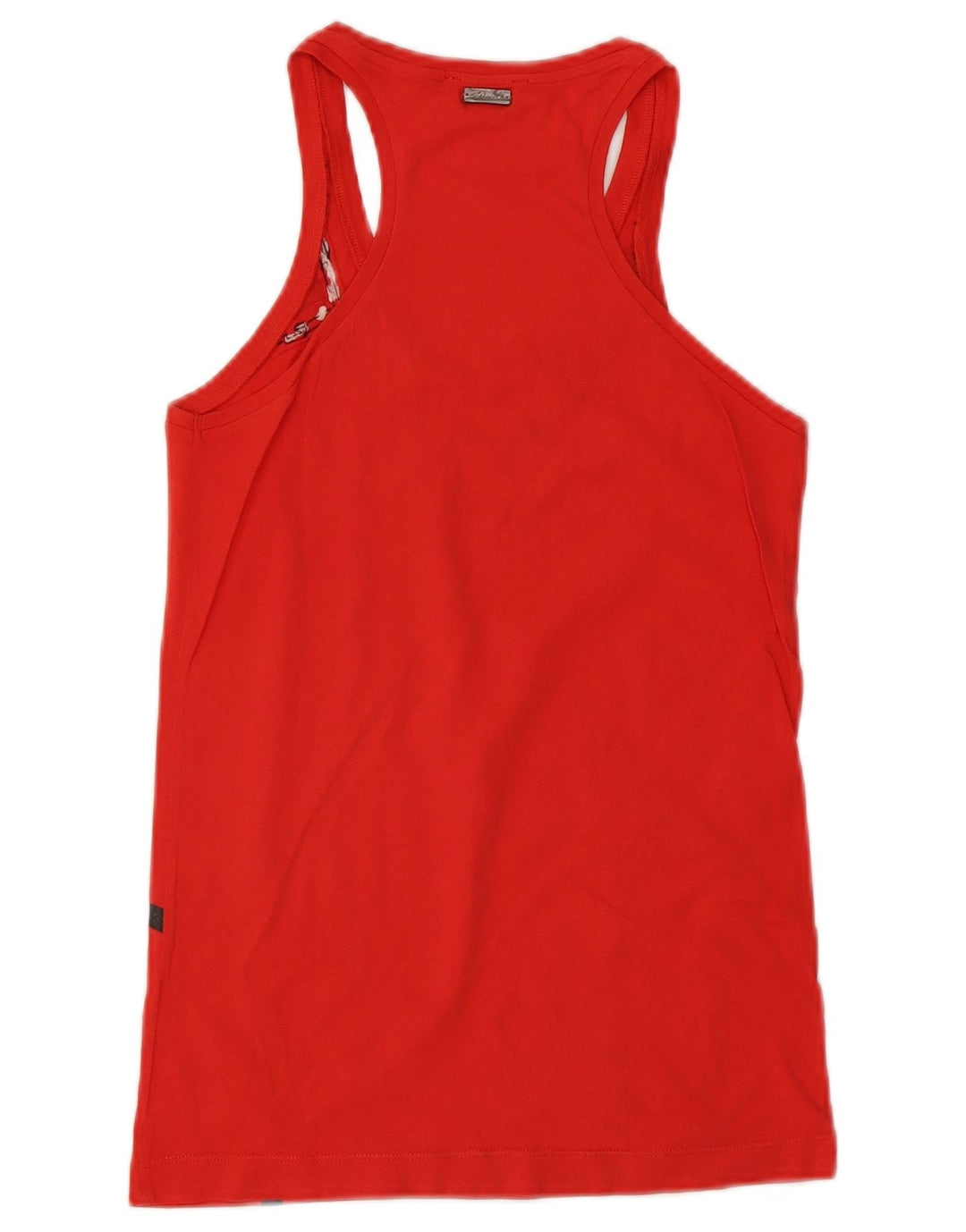 Diesel Womens Vest Top UK 12 Medium Red Colourblock