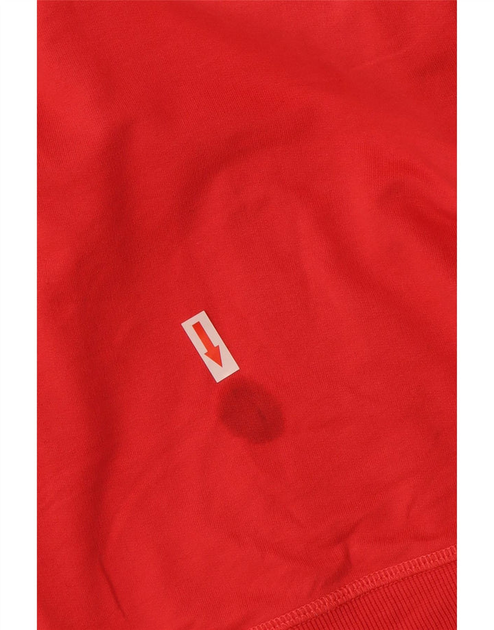 Converse Womens Zip Hoodie Sweater UK 18 XL Red Polyester