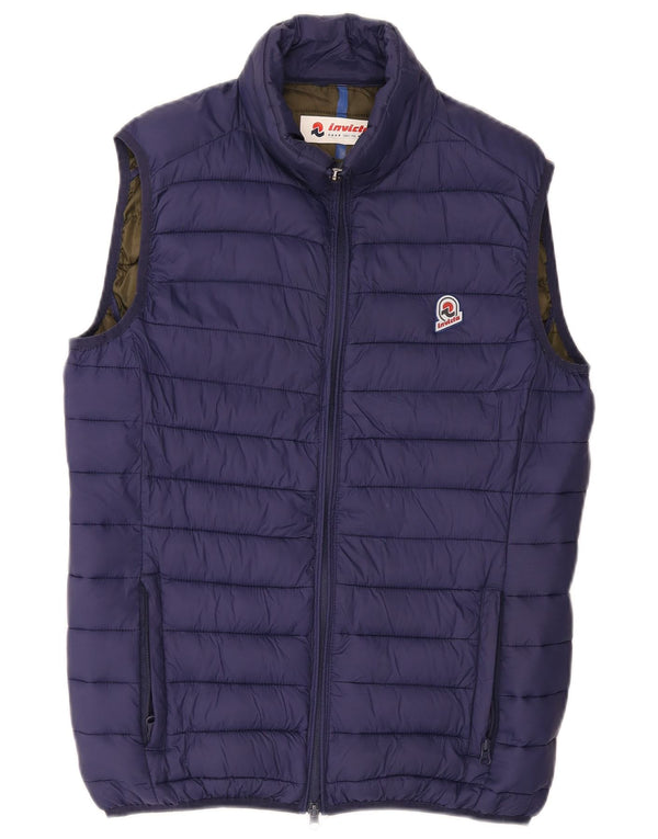 Invicta Mens Padded Gilet UK 38 Medium Navy Blue Polyamide