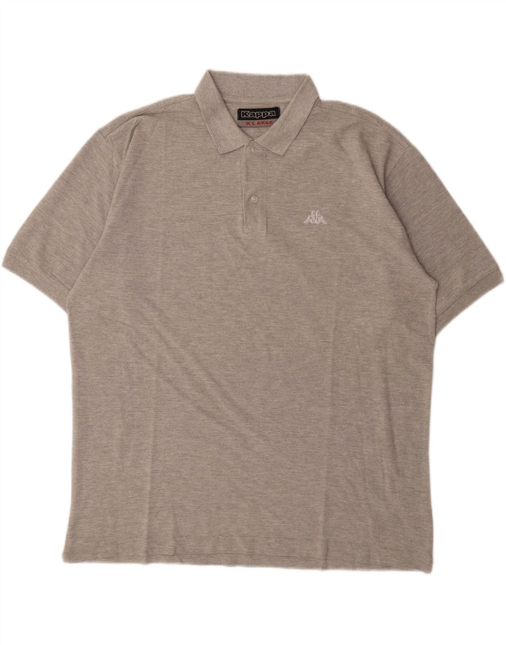 KAPPA Mens Polo Shirt XL Grey Cotton Vintage Kappa and Second-Hand Kappa from Messina Hembry 