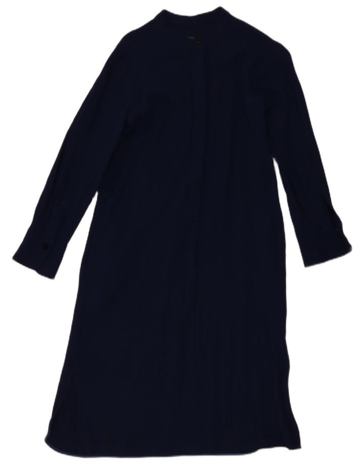 Max Mara Womens Weekend Long Sleeve Maxi Dress UK 14 Medium Navy Blue