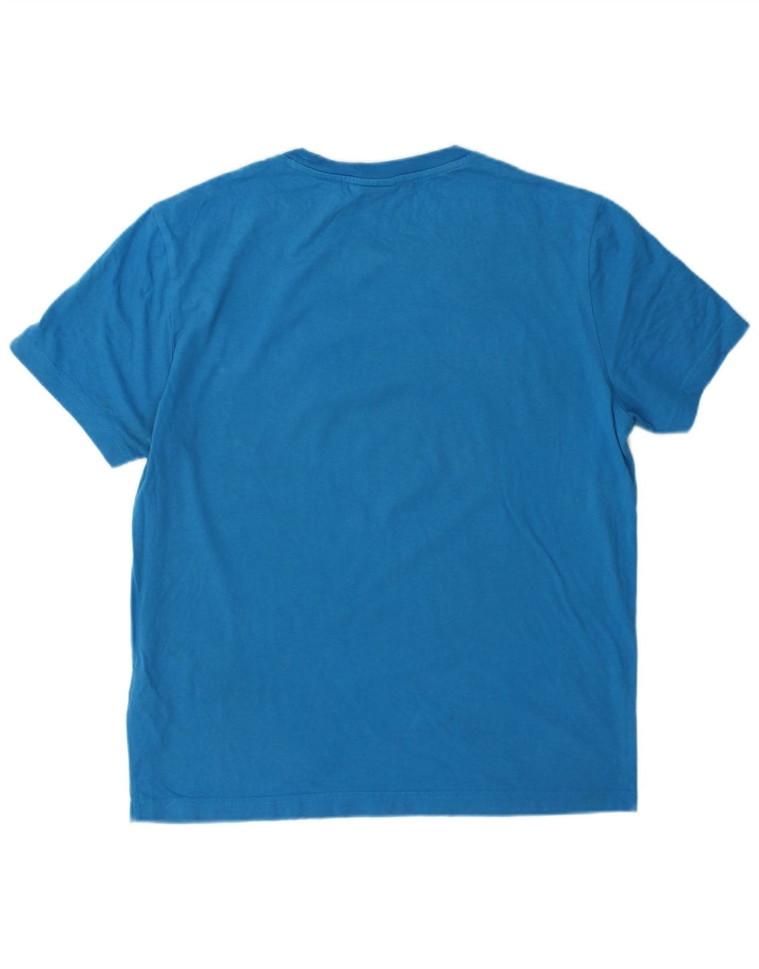 Champion Mens Graphic T-Shirt Top Medium Blue Cotton
