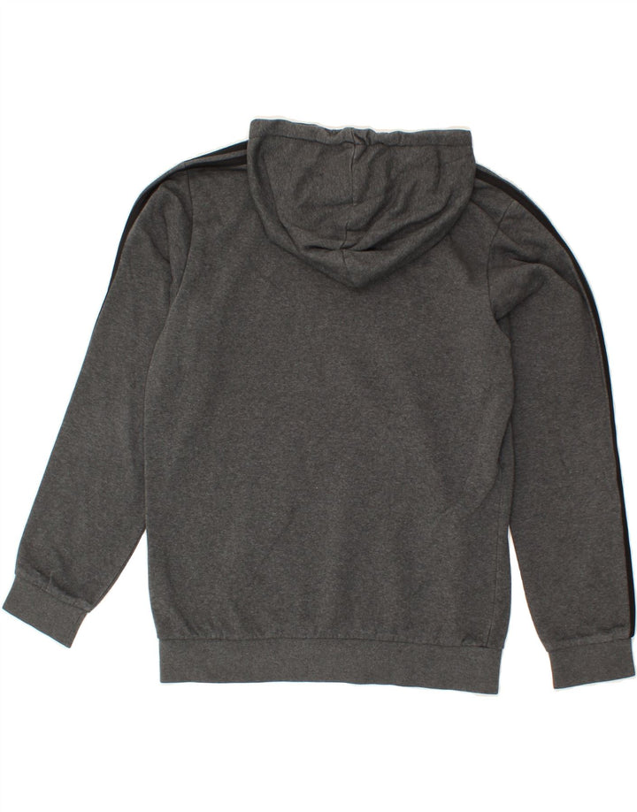 ADIDAS Mens Hoodie Jumper Medium Grey Cotton Vintage Adidas and Second-Hand Adidas from Messina Hembry 