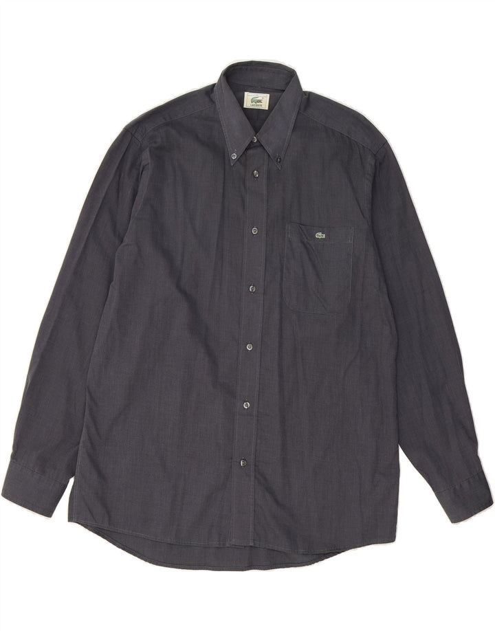 LACOSTE Mens Shirt Size 40 Medium Grey Cotton Vintage Lacoste and Second-Hand Lacoste from Messina Hembry 