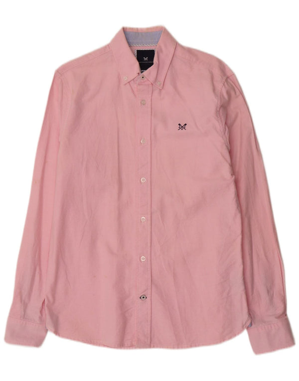 Crew Clothing Mens Slim Fit Shirt Small Pink Cotton
