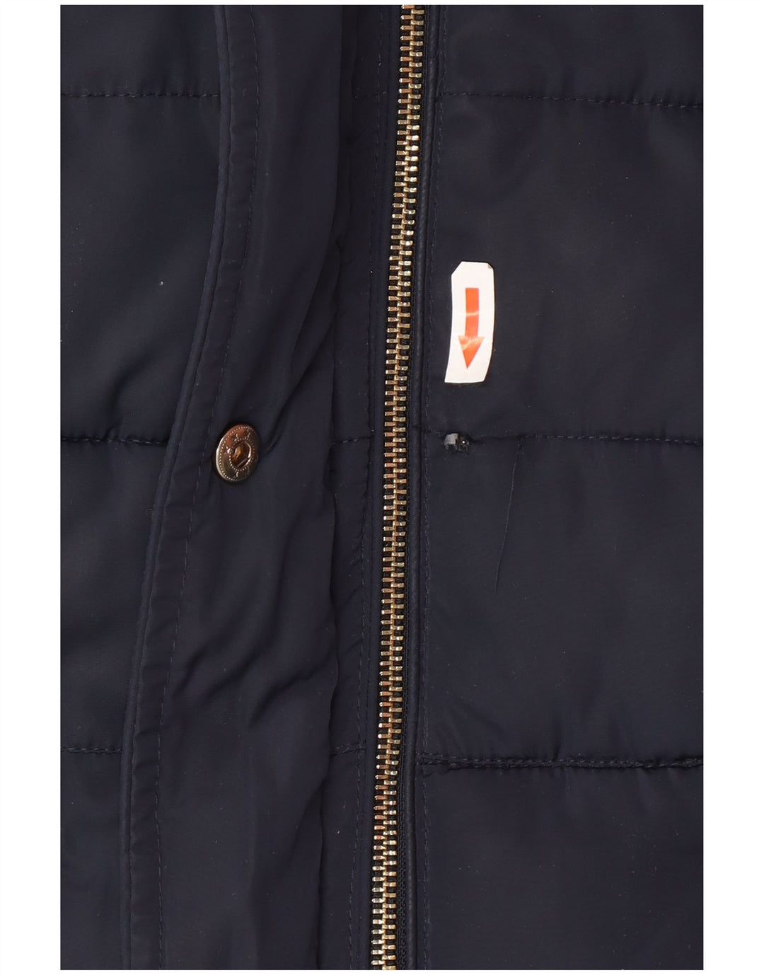 Monsoon Womens Polstret Gilet UK 14 Medium Navy Blue Polyester