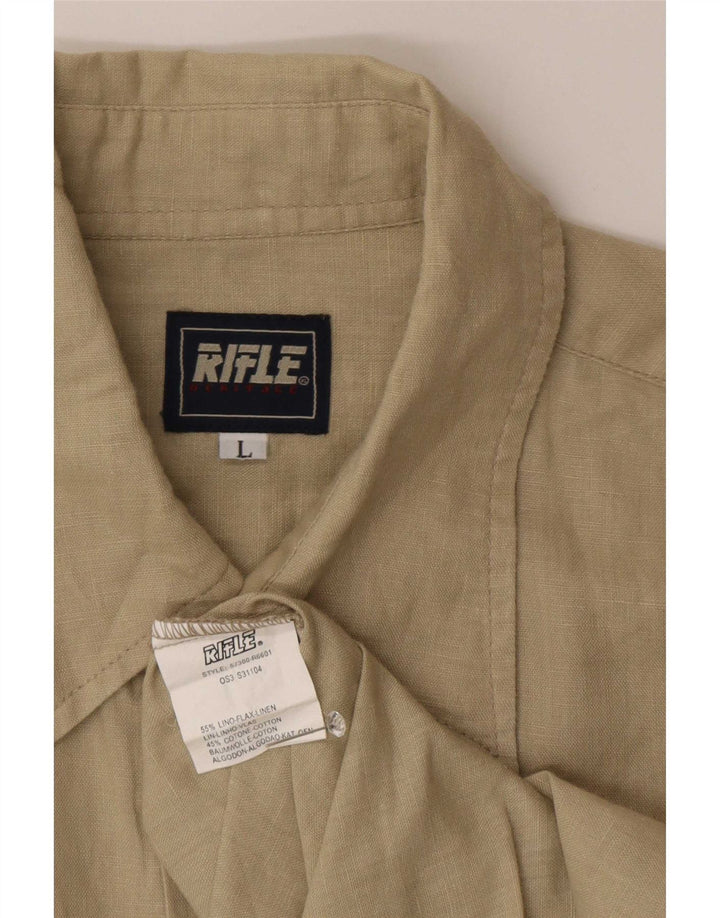 Chemise Homme Rifle Grand Lin Beige