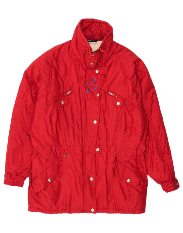 SERGIO TACCHINI Womens Windbreaker Jacket IT 46 Large Red Polyamide Vintage Sergio Tacchini and Second-Hand Sergio Tacchini from Messina Hembry 