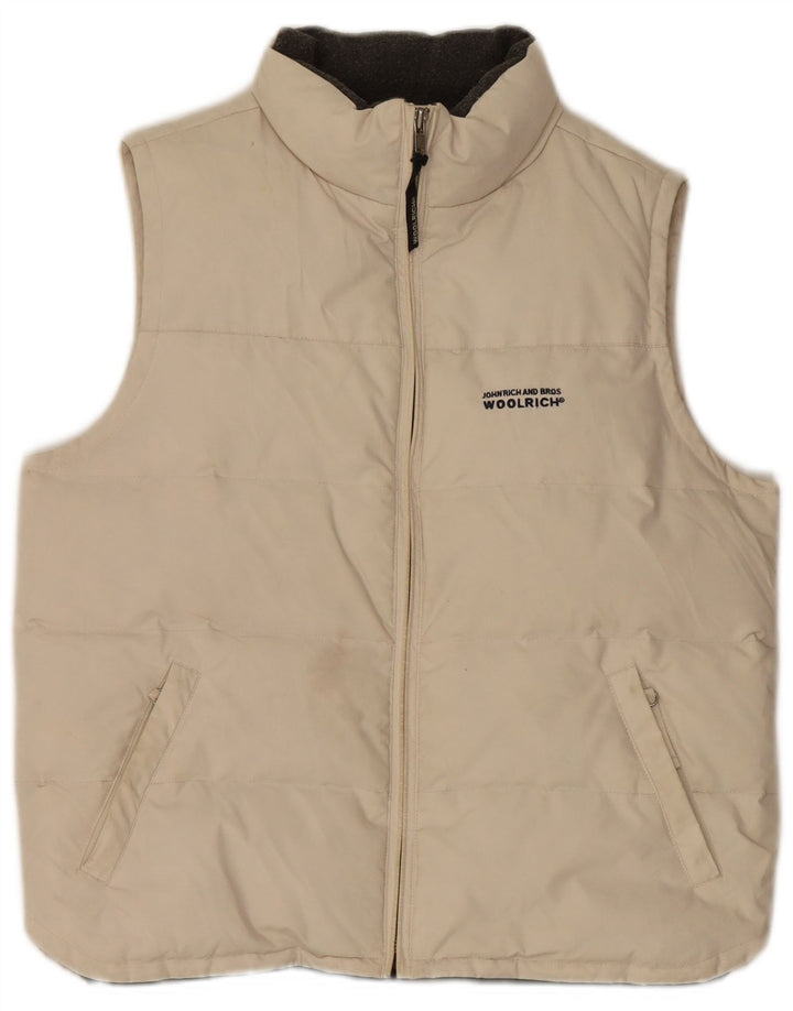 Woolrich Mens Padded Gilet UK 38 Medium White