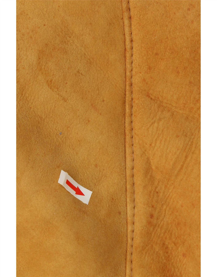Vintage Mens Shearling Jacket IT 50 Large Beige Shearling