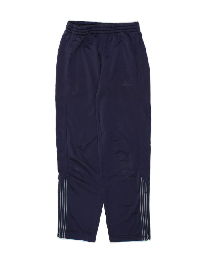 ADIDAS Boys Tracksuit Trousers 11-12 Years Navy Blue Polyester Vintage Adidas and Second-Hand Adidas from Messina Hembry 