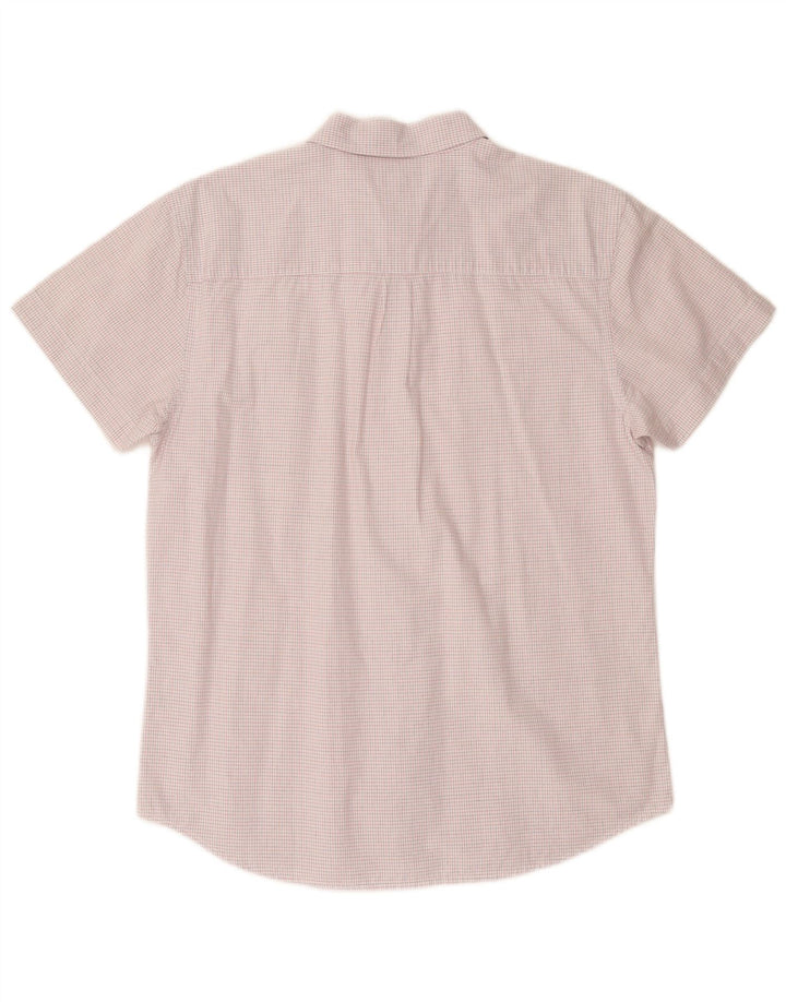 Camicia Wrangler da uomo a maniche corte, vestibilità regolare, a quadri bianchi grandi