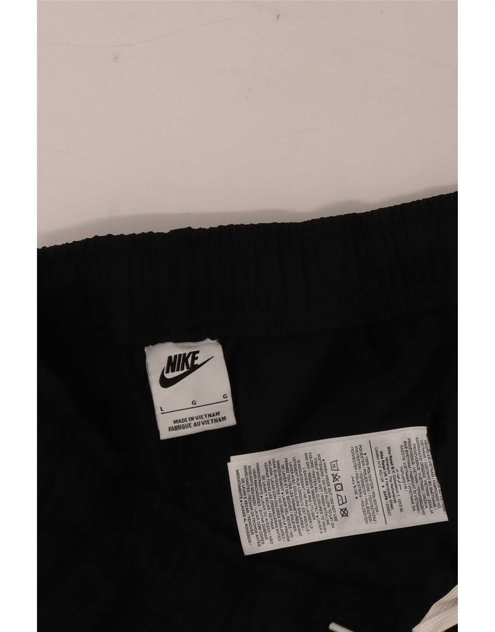Nike Mens Tracksuit Trousers Large Black Polyester