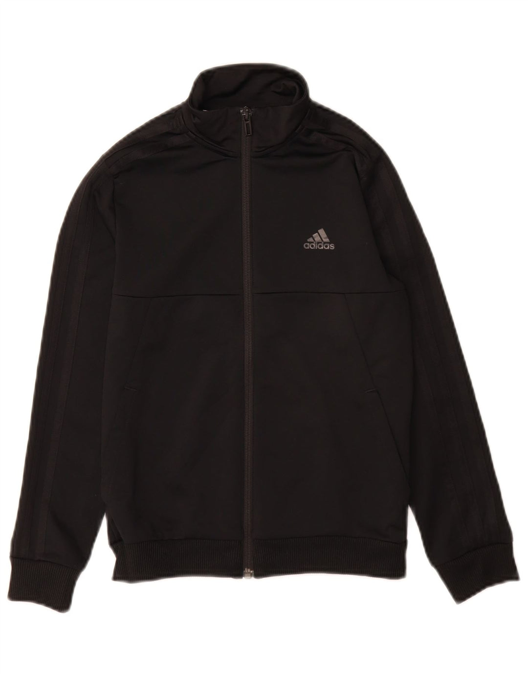 Adidas Jungen Climalite Trainingsanzug Top Jacke 9-10 Jahre Schwarz Polyester