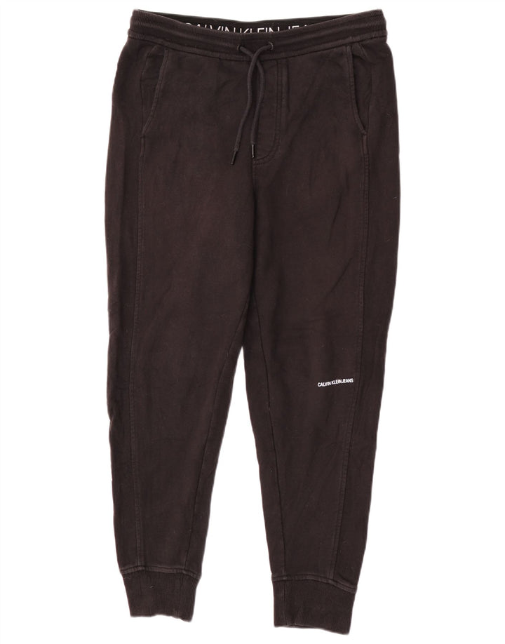 Calvin Klein Mens Tracksuit Trousers Joggers Small  Black