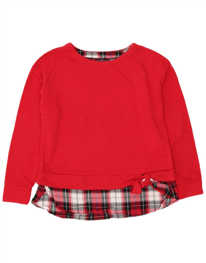 IZOD Sweat-shirt pour femme en coton rouge moyen UK 44