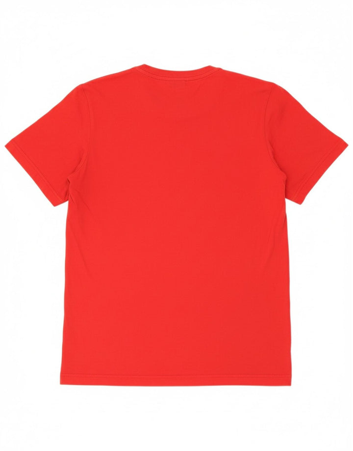 ADIDAS Mens T-Shirt Top Medium Red Cotton
