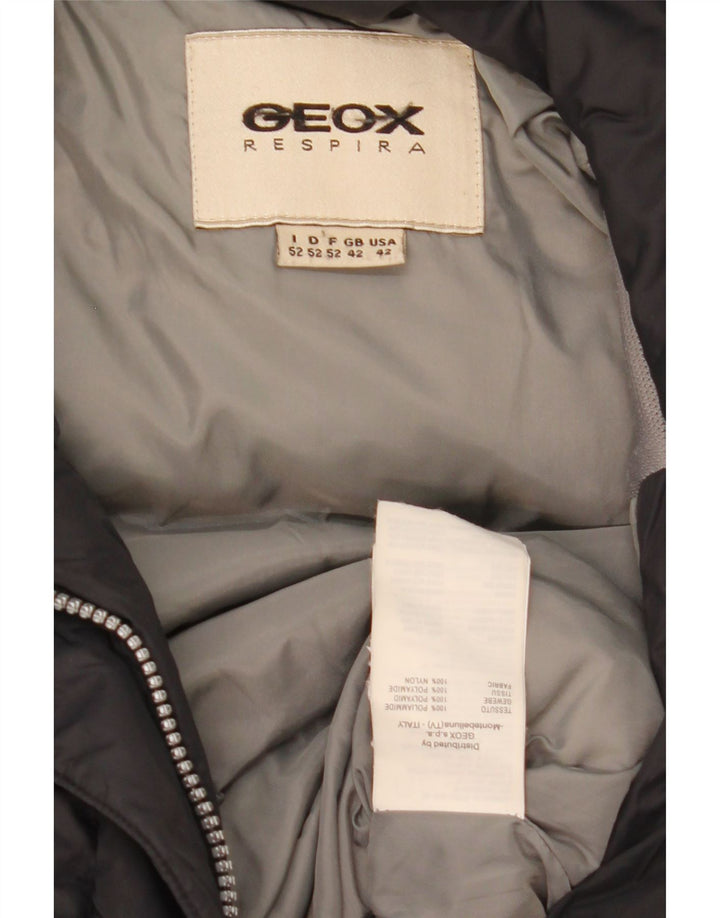 Geox Giacca Uomo Imbottita UK 42 XL Nero Poliammide