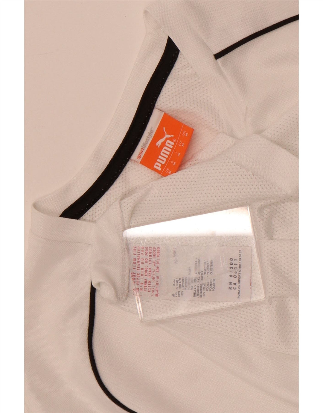 Puma T-Shirt Graphique Homme Blanc Moyen Polyester