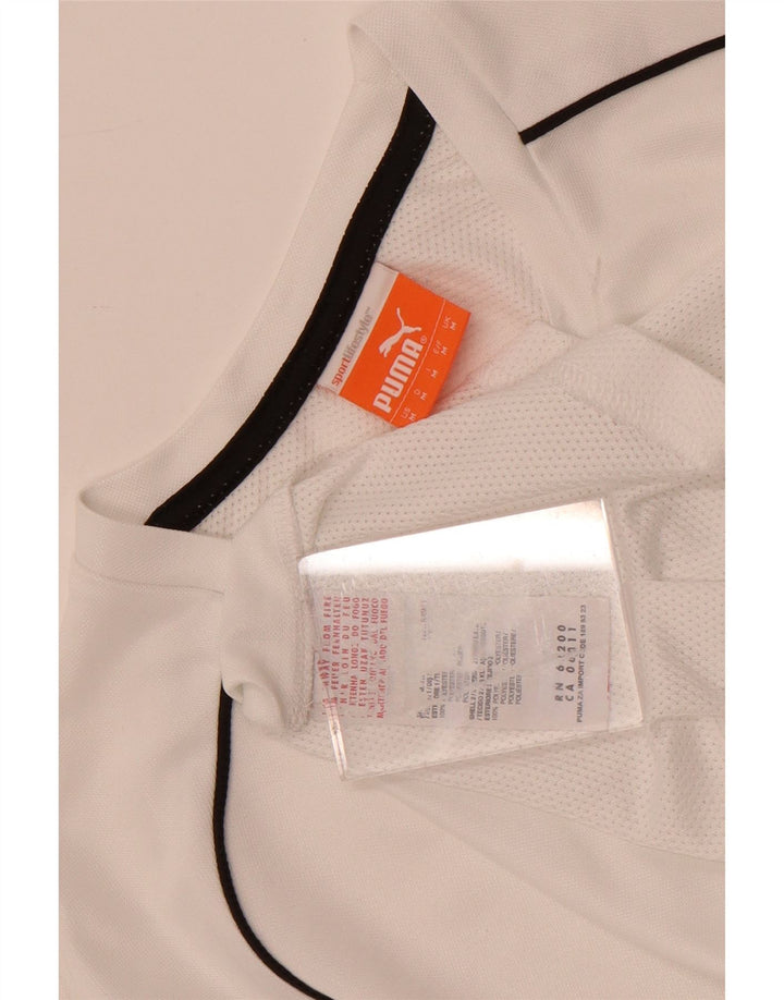 Puma T-Shirt Graphique Homme Blanc Moyen Polyester