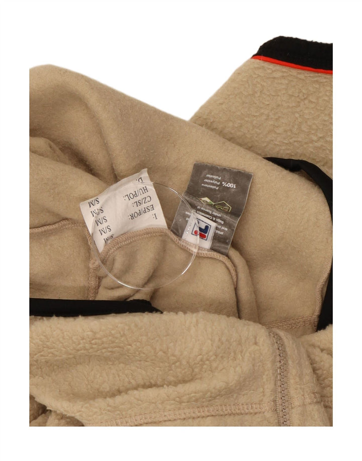 Fila Mens Fleece Jacket UK 36 Small Beige Polyester