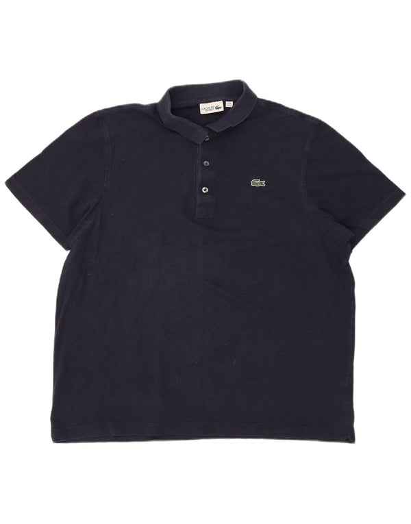Lacoste Mens Polo Shirt Size 8 3XL Navy Blue Cotton