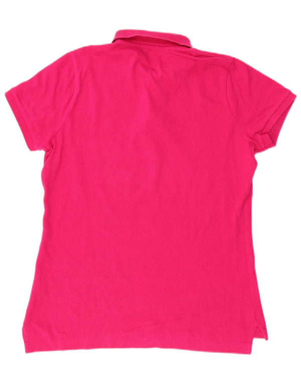 Ralph Lauren Womens Polo Shirt Large Pink Cotton
