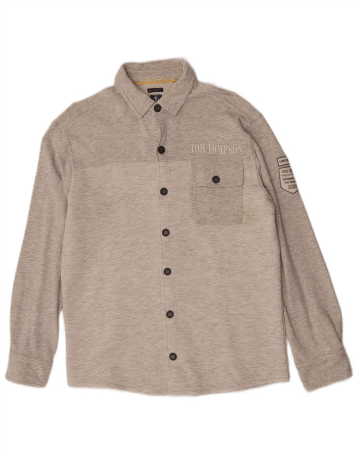 Tom Tompson Mens Shirt Medium Grey